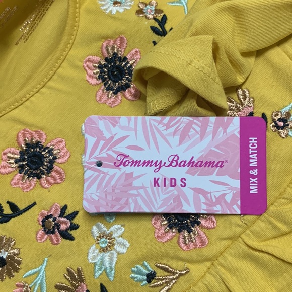 NWT!  Tommy Bahama Kids Embroidered Shirt. 7/8 - Picture 5 of 5